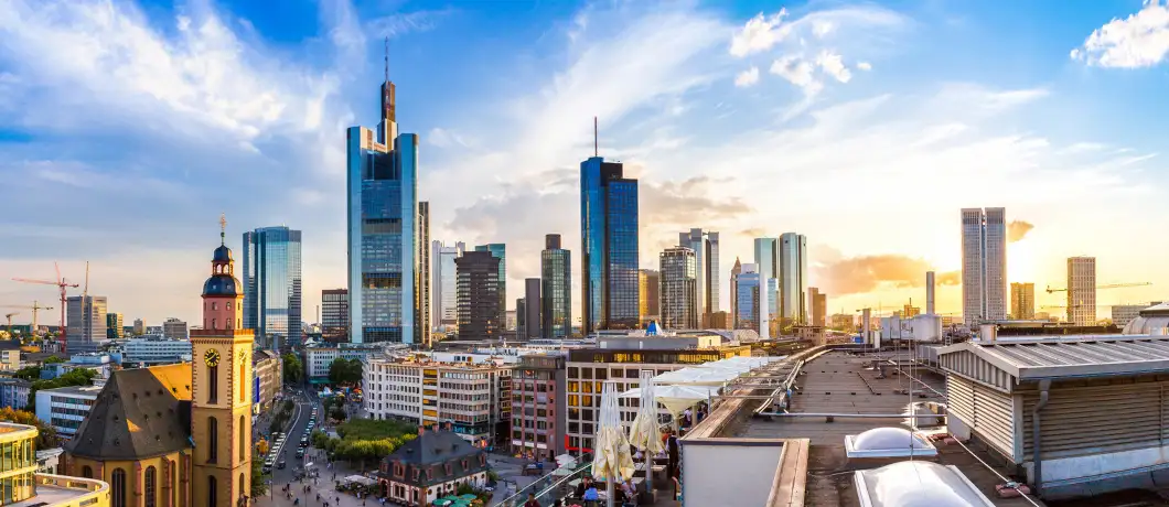 frankfurt am main, city skyline, panorama