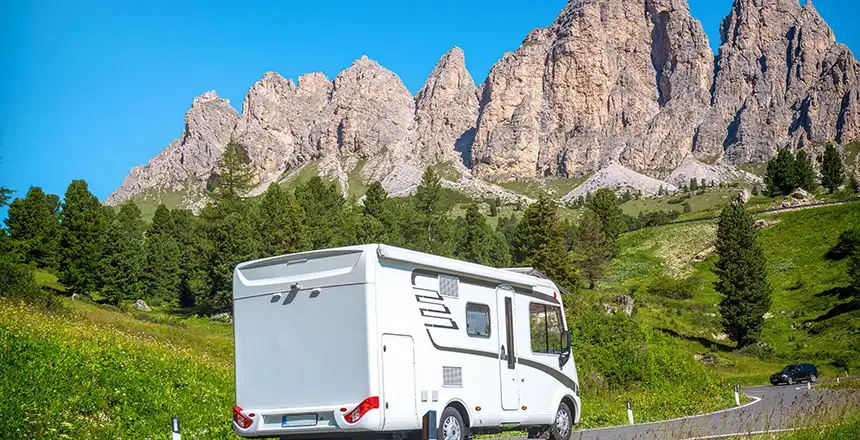 italien camper in den dolomiten, südtirol, italien
