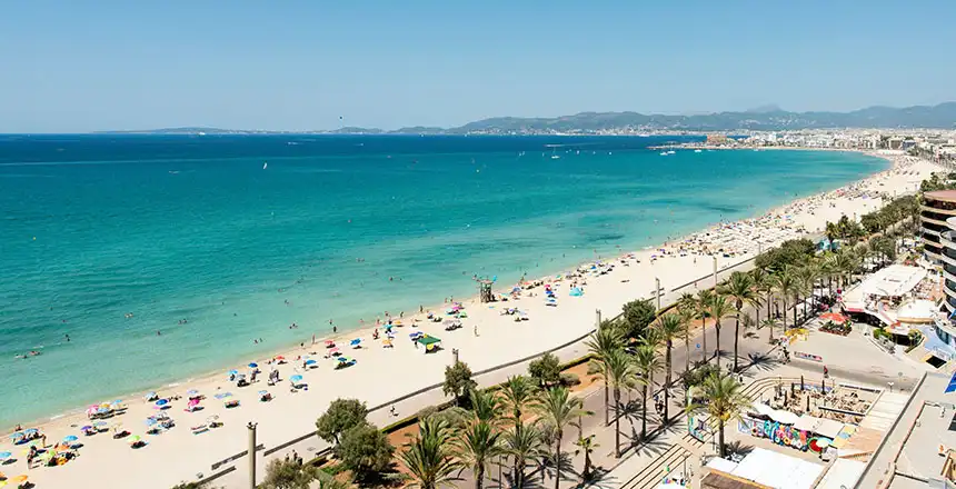 Strand von Palma, Mallorca, Spanien