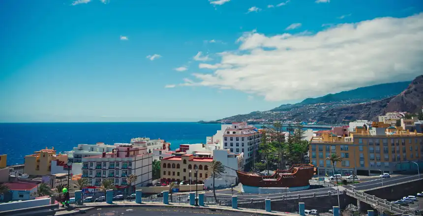 Hauptstadt Santa Cruz de La Palma auf der Kanareninsel La Palma