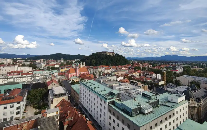 Blick &uuml;ber Ljubljana, Slowenien