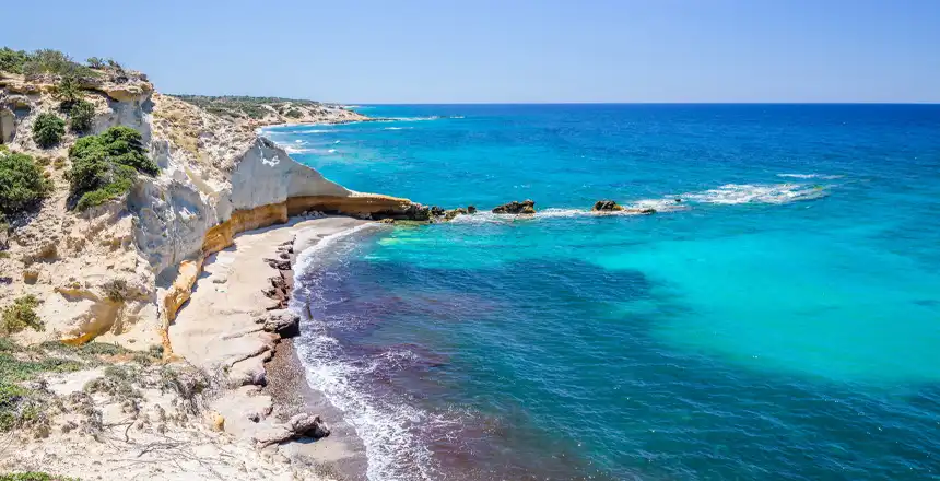 Blick auf die K&uuml;ste von Kos bei Kefalos