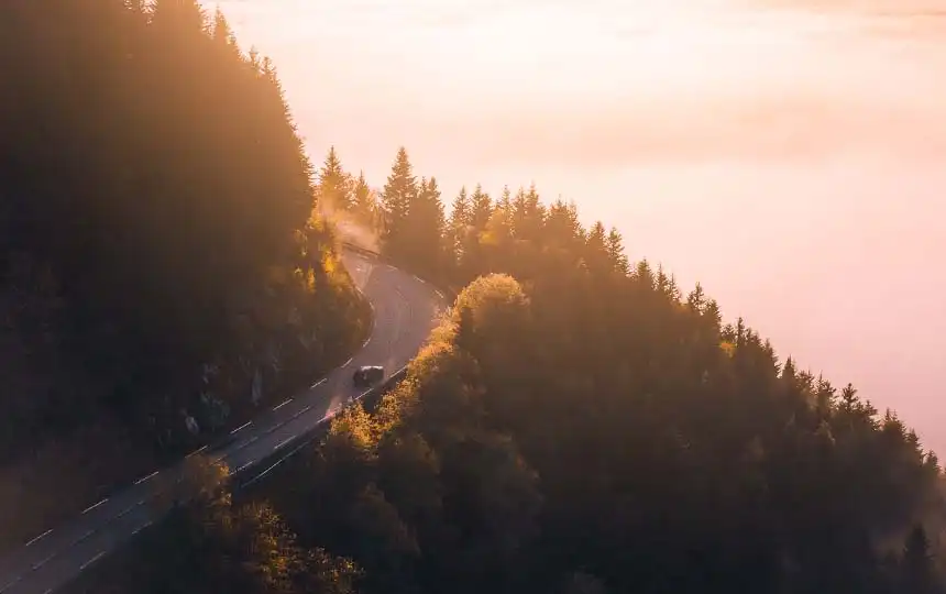Bergstra&szlig;e bei Grenoble