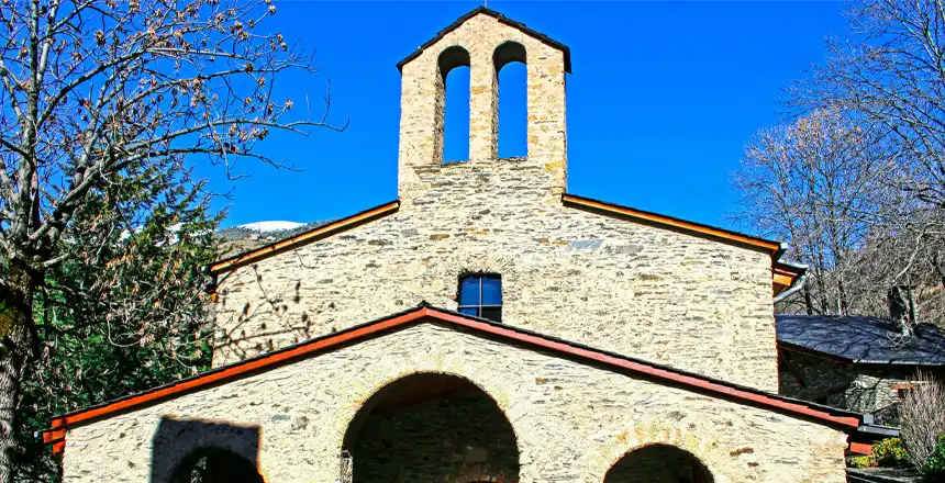 Kleine historische Kapelle in La Vella, Andorra