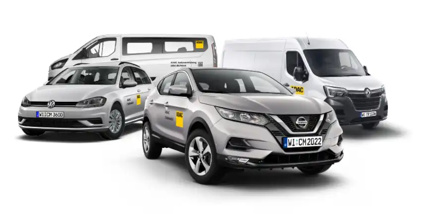 adac clubmobil, mietwagen, kleinbus, transporter, flotte