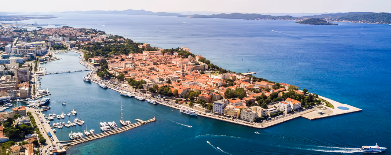 Panoramablick auf Zadar, Kroatien