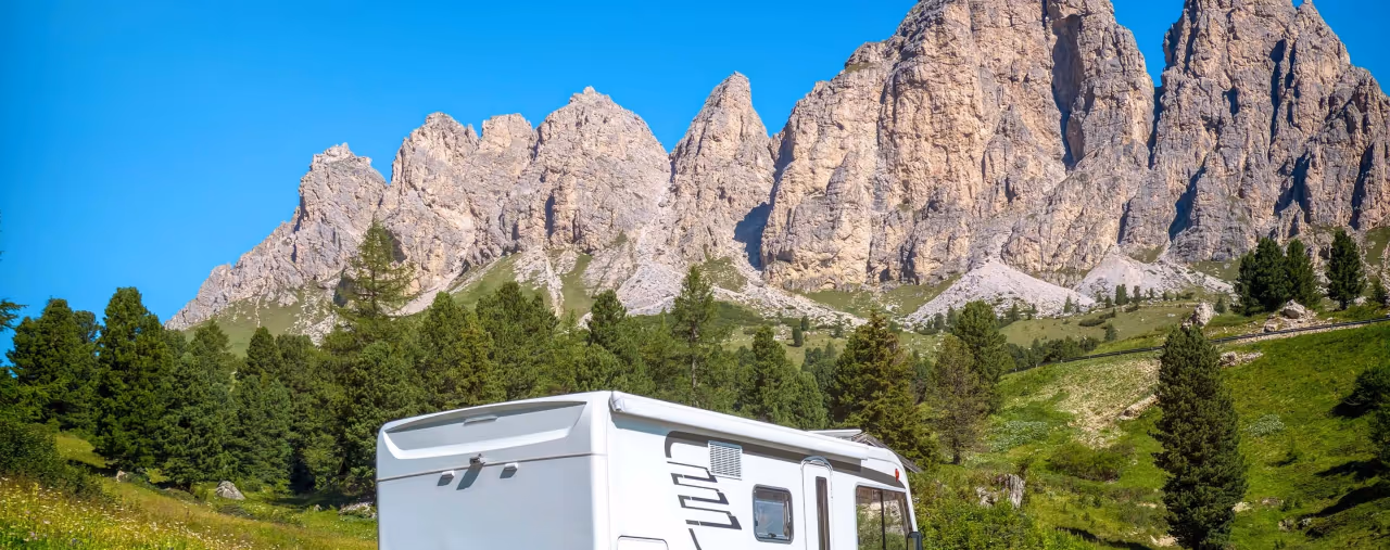 italien camper in den dolomiten, südtirol, italien
