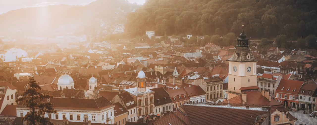 Stadt Brasov in Rumänien