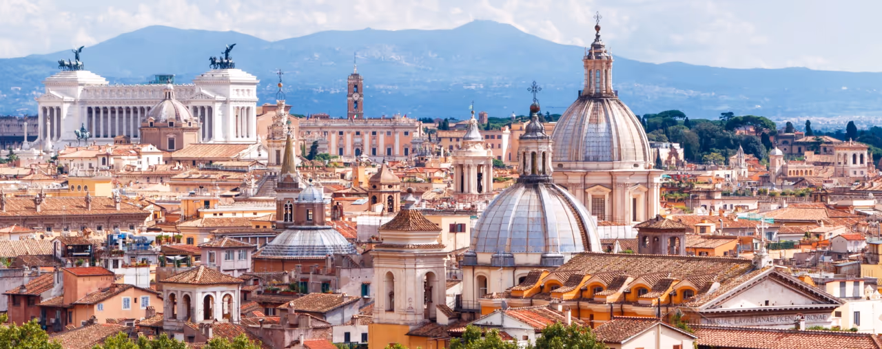 Blick über die Dächer von Rom