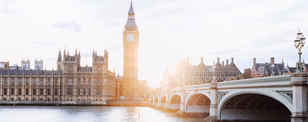 Panoramablick auf Big Ben in London