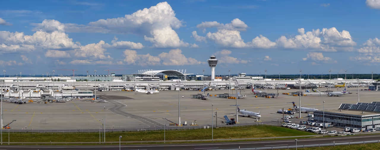 Panorama vom Flughafen München