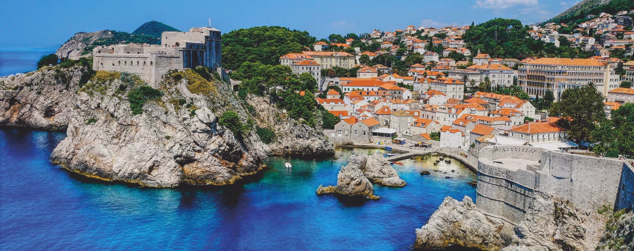 Blick auf Dubrovnik, Kroatien